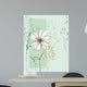 Vertical Floral Seamless Card Wall Decal