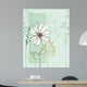 Vertical Floral Seamless Card Wall Decal