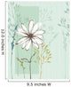 Vertical Floral Seamless Card Wall Decal