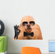 Dog Isolated on White Wall Decal