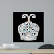 crown of silver platinum and precious stones 