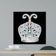 crown of silver platinum and precious stones 