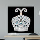 crown of silver platinum and precious stones 