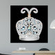 crown of silver platinum and precious stones 