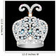 crown of silver platinum and precious stones 