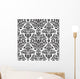 Damask Seamless Floral Pattern Wall Decal