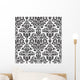 Damask Seamless Floral Pattern Wall Decal