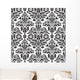 Damask Seamless Floral Pattern Wall Decal