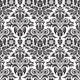 Damask Seamless Floral Pattern Wall Decal