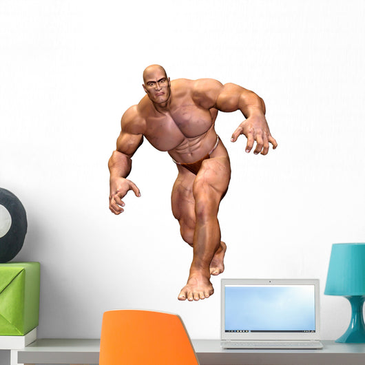 Big man with muscles Wall Decal