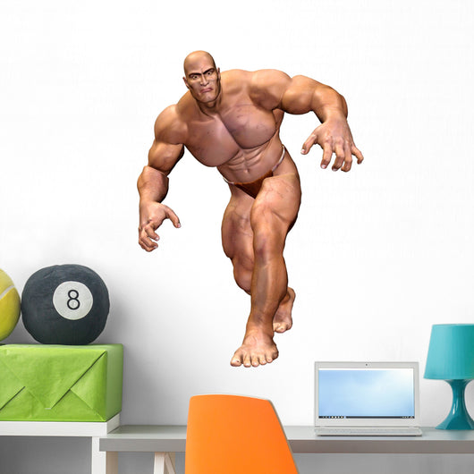 Big man with muscles Wall Decal