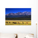 Cattle among Colorado Mountains Wall Decal