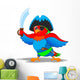 Pirate Parrot Wall Decal