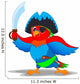 Pirate Parrot Wall Decal