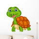 Cute turtle cartoon Wall Decal