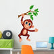 Cute Monkey Cartoon Hanging 