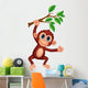 Cute Monkey Cartoon Hanging 