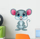 Cute mouse cartoon Wall Decal