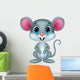 Cute mouse cartoon Wall Decal