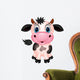 Cute cow cartoon Wall Decal