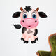 Cute cow cartoon Wall Decal