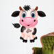 Cute cow cartoon Wall Decal