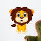 Cute lion cartoon Wall Decal