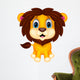 Cute lion cartoon Wall Decal