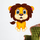 Cute lion cartoon Wall Decal