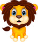 Cute lion cartoon Wall Decal