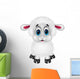 Cute Sheep Cartoon Wall Decal