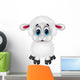 Cute Sheep Cartoon Wall Decal