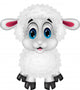 Cute Sheep Cartoon Wall Decal