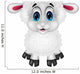 Cute Sheep Cartoon Wall Decal