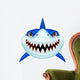 Shark head cartoon Wall Decal