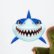 Shark head cartoon Wall Decal