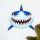 Shark head cartoon Wall Decal