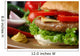 Closeup picture of a hamburger Wall Mural