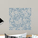 Seamless Blue Floral Wall Decal