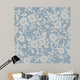 Seamless Blue Floral Wall Decal