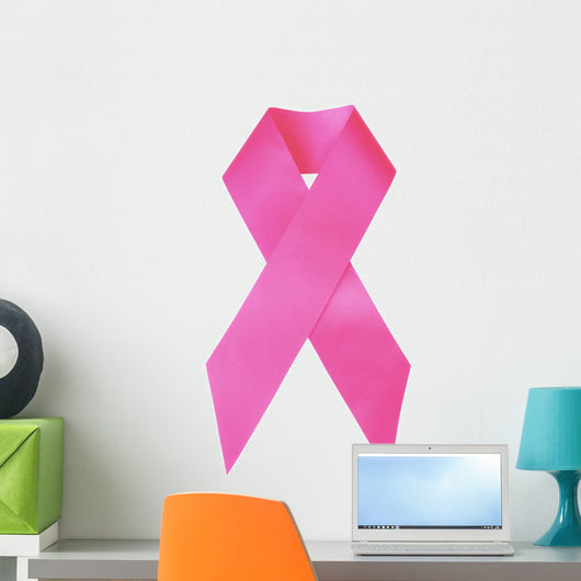 The Pink Ribbon, symbol for breast cancer awareness Wall Decal