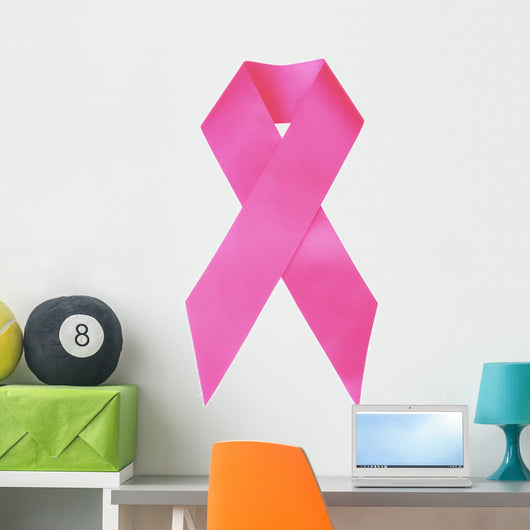 The Pink Ribbon, symbol for breast cancer awareness Wall Decal