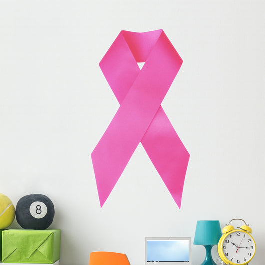 The Pink Ribbon, symbol for breast cancer awareness Wall Decal