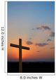 Wooden cross suring a colorful sunset Wall Mural