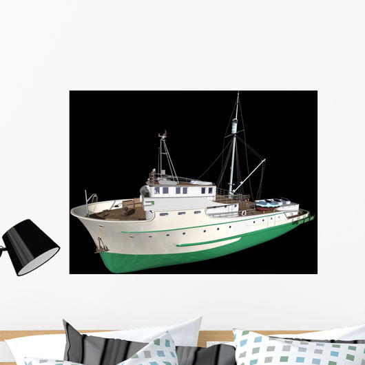 fishing boat Wall Mural