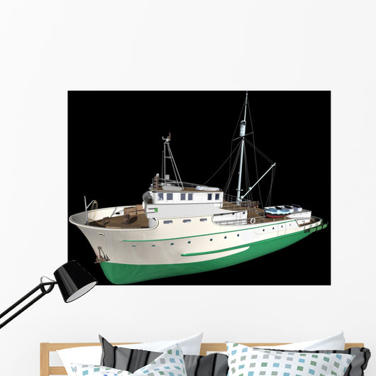 fishing boat Wall Mural