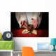The hands of Jesus offering the Communion wine and bread Wall Mural