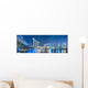 Singapore city at night Wall Mural