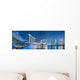 Singapore city at night Wall Mural