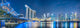 Singapore city at night Wall Mural